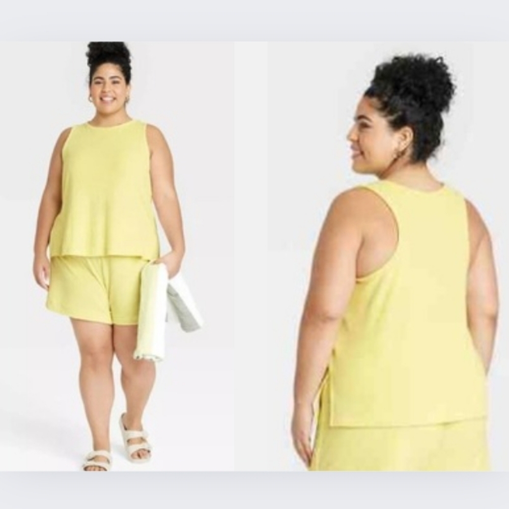 A NEW DAY Size. XXL Terry Tank & Short Set
